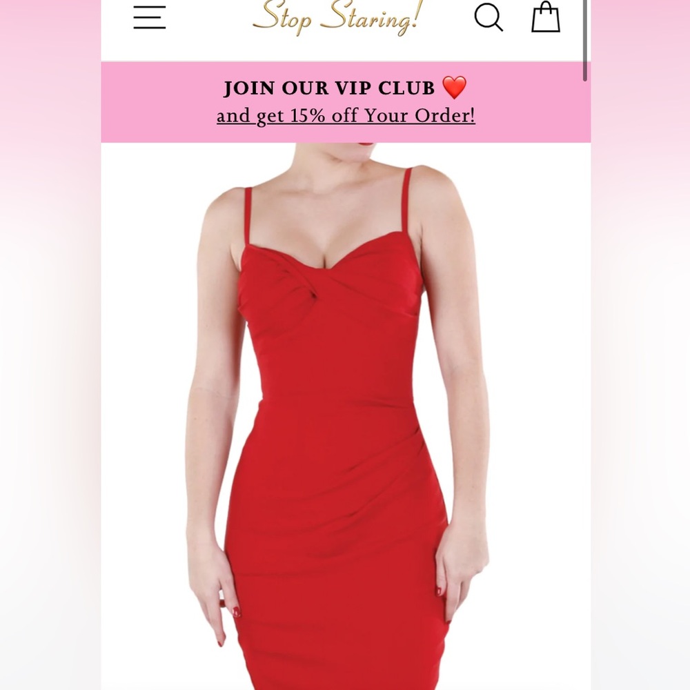 Stop Staring! Million Dollar Baby dress in Red